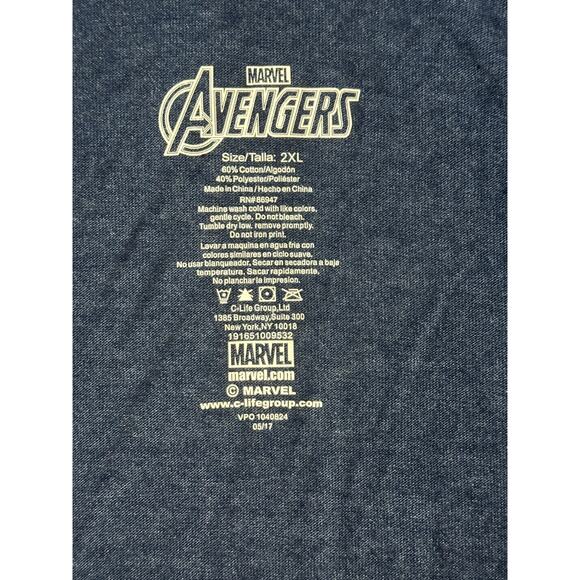 Marvel Avengers Captain America Lightweight Zip Up Hoodie Men’s 2XL Blue - Picture 6 of 8